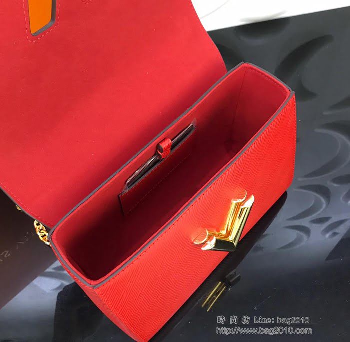 路易威登LV女包 頂級原單 Twist小型手袋 波紋狀包底 鏈式肩帶 單肩斜挎包  ydh2635